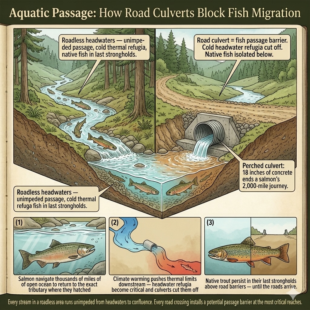 Aquatic Passage & Hydrological Connectivity — illustration