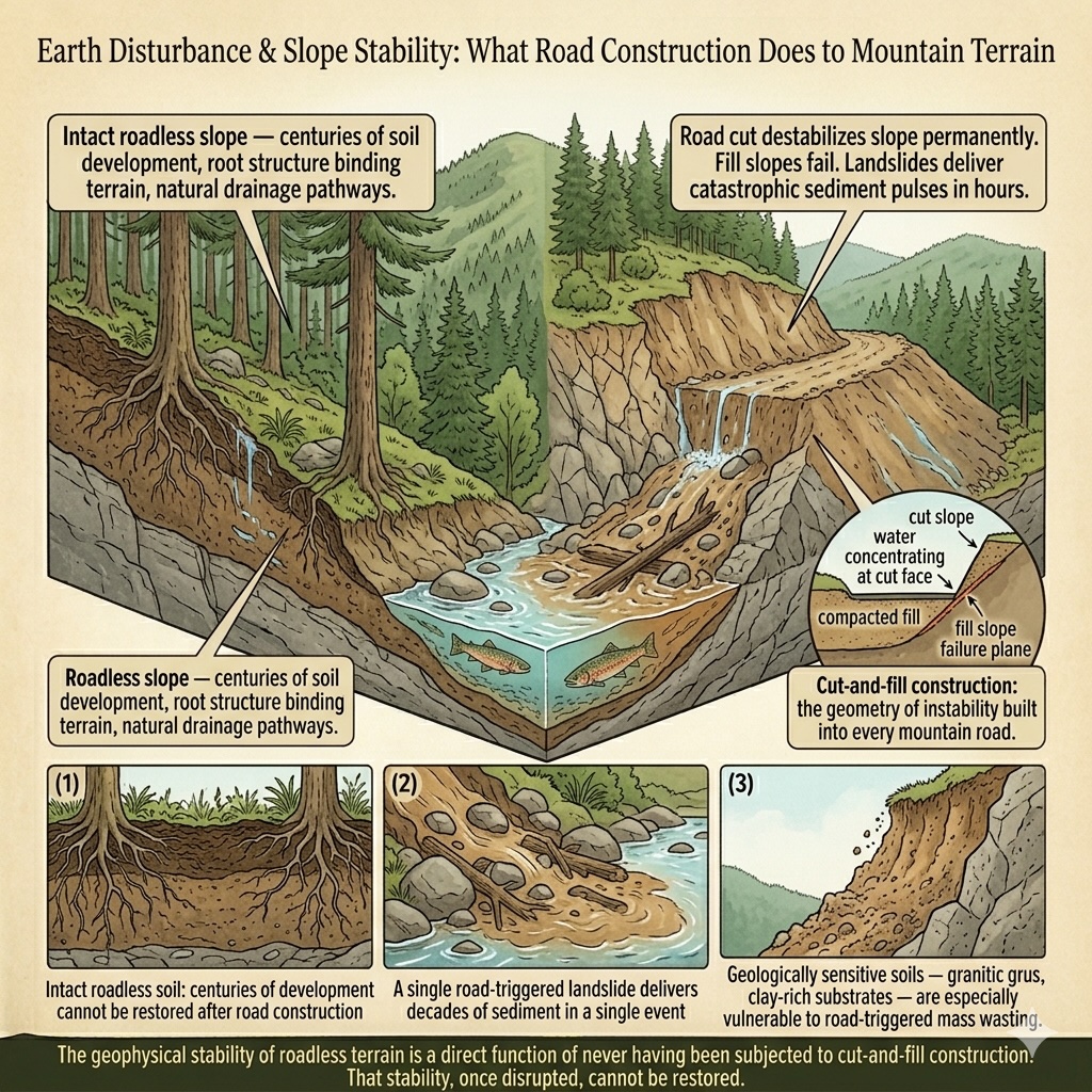 Earth Disturbance & Slope Stability — illustration