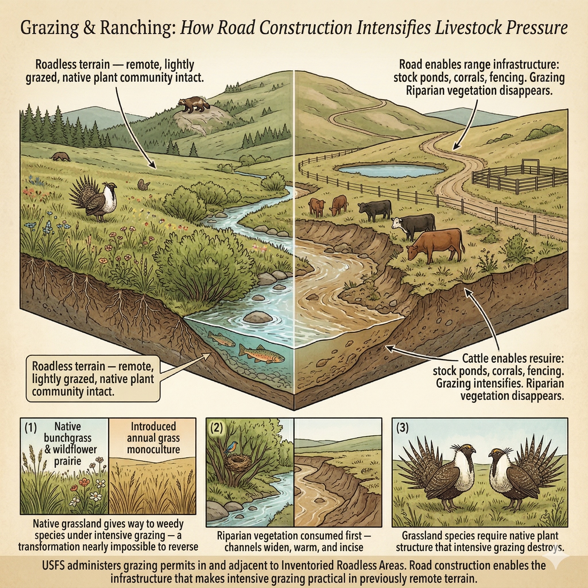 Grazing & Ranching — illustration